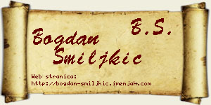 Bogdan Smiljkić vizit kartica